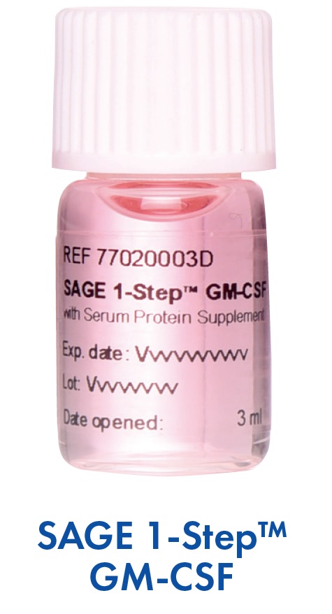 当院では、胚移植の時に用いる培養液に、CooperSurgical社のSAGE 1-stepTM GM-CSFを使用しています
